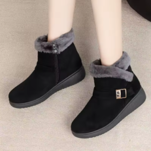المرأة أحذية الشتاء المرأة شتاء جديد 2025 المرأة سميكة أحذية بوت قصيرة أحذية دافئة غير رسمية المرأة شقة المضادة للانزلاق المرأة التمهيد